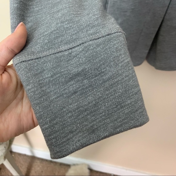 [Eddie Bauer] Gray Crossover Snap Button Long Sleeve Lightweight Knit Jacket - Picture 3 of 11